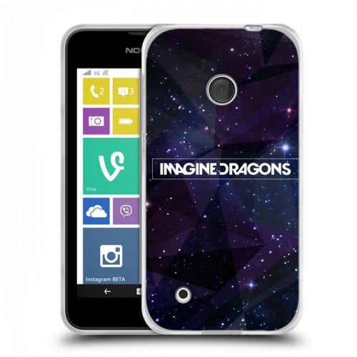 Дизайнерский пластиковый чехол для Nokia Lumia 530 imagine dragons