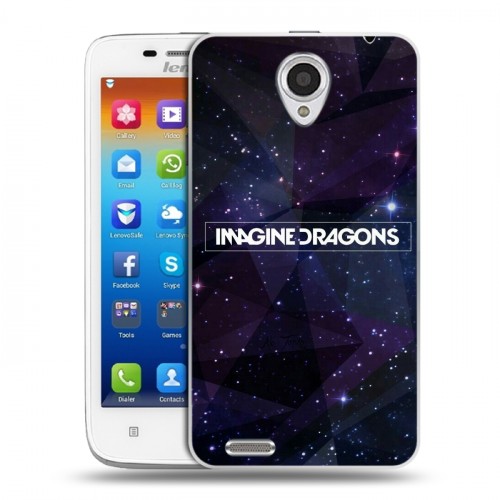 Дизайнерский пластиковый чехол для Lenovo S650 Ideaphone imagine dragons