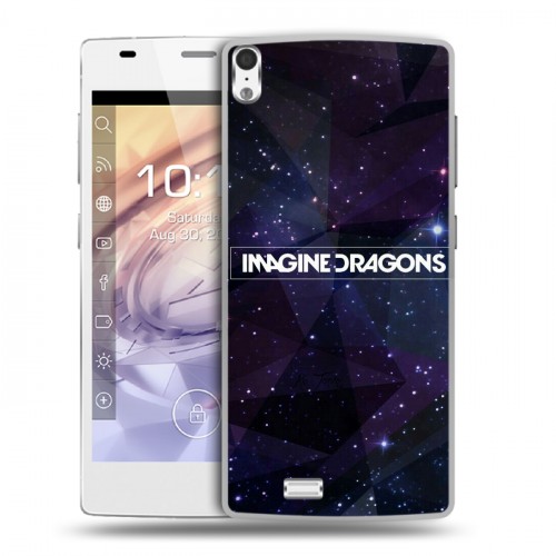 Дизайнерский пластиковый чехол для Prestigio Grace imagine dragons