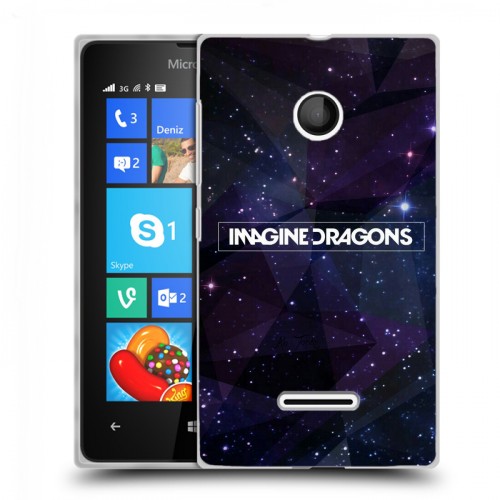 Дизайнерский пластиковый чехол для Microsoft Lumia 435 imagine dragons