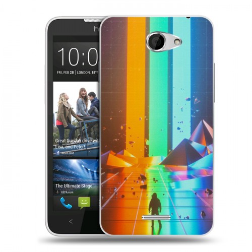 Дизайнерский пластиковый чехол для HTC Desire 516 imagine dragons