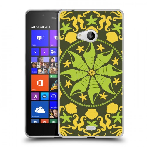 Дизайнерский пластиковый чехол для Microsoft Lumia 540 Непальская мандала