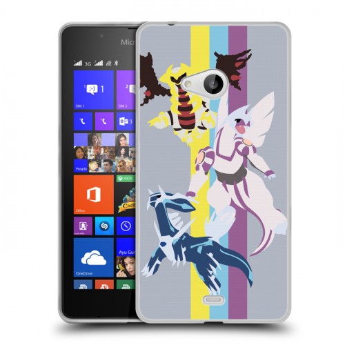Дизайнерский пластиковый чехол для Microsoft Lumia 540 Покемоны