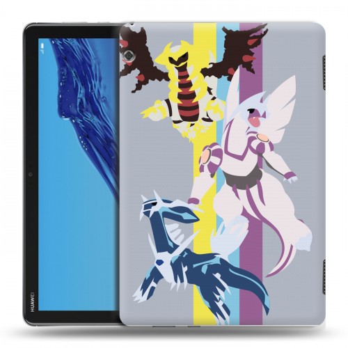 Дизайнерский силиконовый с усиленными углами чехол для Huawei MediaPad T5 Покемоны