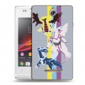 Дизайнерский пластиковый чехол для Sony Xperia E Покемоны