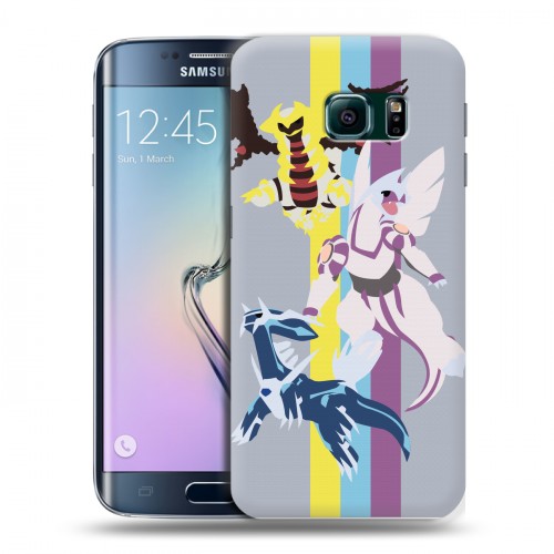 Дизайнерский пластиковый чехол для Samsung Galaxy S6 Edge Покемоны