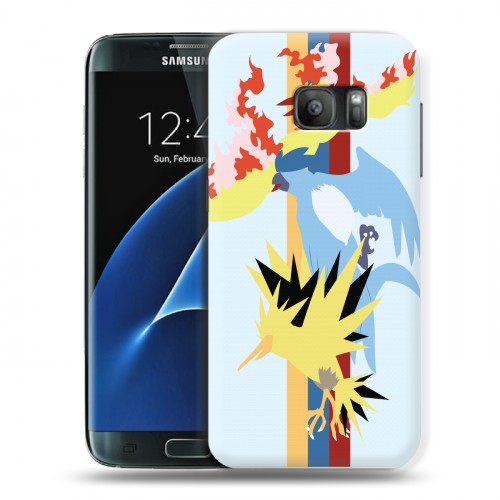Дизайнерский силиконовый с усиленными углами чехол для Samsung Galaxy S7 Покемоны