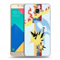 Дизайнерский силиконовый чехол для Samsung Galaxy A9 Покемоны