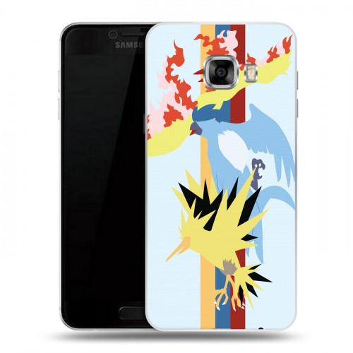 Дизайнерский пластиковый чехол для Samsung Galaxy C5 Покемоны