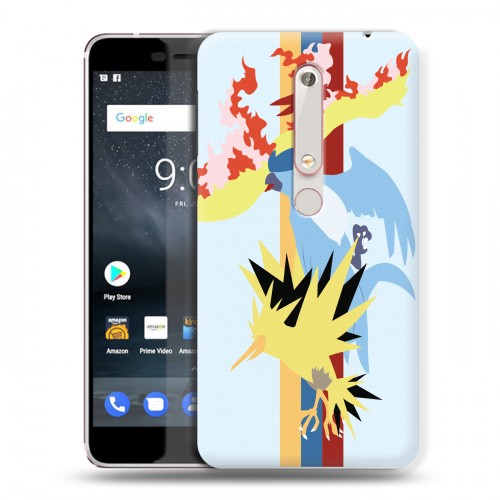 Дизайнерский пластиковый чехол для Nokia 6 (2018) Покемоны