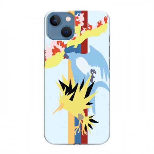Дизайнерский силиконовый чехол для Iphone 13 Покемоны