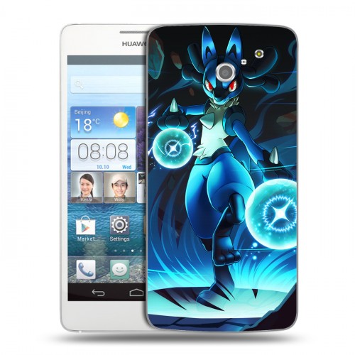 Дизайнерский пластиковый чехол для Huawei Ascend D2 Покемоны