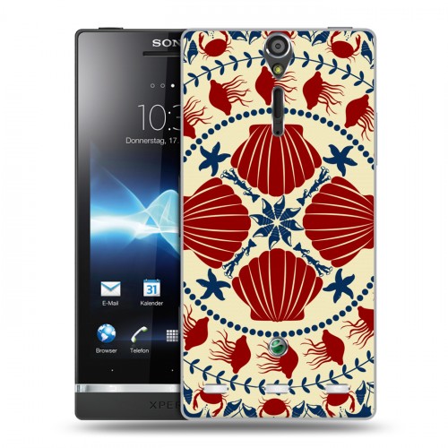 Дизайнерский пластиковый чехол для Sony Xperia S Непальская мандала