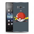 Дизайнерский пластиковый чехол для Sony Xperia acro S Покемоны