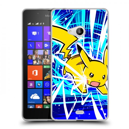 Дизайнерский пластиковый чехол для Microsoft Lumia 540 Покемоны