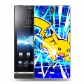 Дизайнерский пластиковый чехол для Sony Xperia S Покемоны