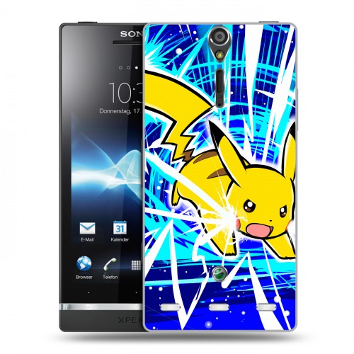 Дизайнерский пластиковый чехол для Sony Xperia S Покемоны