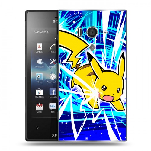 Дизайнерский пластиковый чехол для Sony Xperia acro S Покемоны