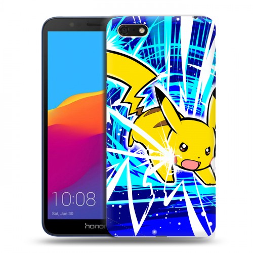 Дизайнерский пластиковый чехол для Huawei Honor 7A Покемоны
