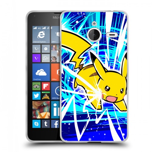 Дизайнерский пластиковый чехол для Microsoft Lumia 640 XL Покемоны