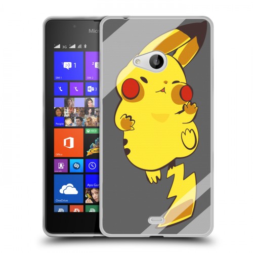 Дизайнерский пластиковый чехол для Microsoft Lumia 540 Покемоны