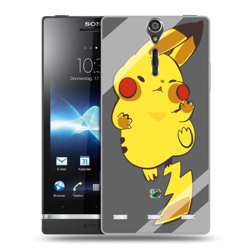 Дизайнерский пластиковый чехол для Sony Xperia S Покемоны