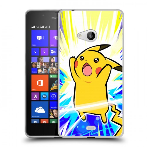 Дизайнерский пластиковый чехол для Microsoft Lumia 540 Покемоны