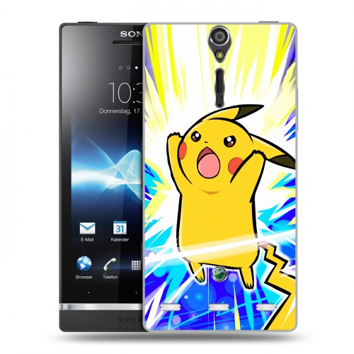 Дизайнерский пластиковый чехол для Sony Xperia S Покемоны