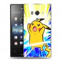 Дизайнерский пластиковый чехол для Sony Xperia acro S Покемоны