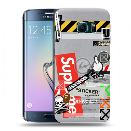 Дизайнерский пластиковый чехол для Samsung Galaxy S6 Edge креатив дизайн