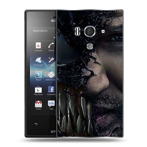 Дизайнерский пластиковый чехол для Sony Xperia acro S Веном (2018)