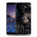 Дизайнерский пластиковый чехол для Nokia 7 Plus Веном (2018)