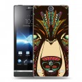 Дизайнерский пластиковый чехол для Sony Xperia S Животные ацтеков