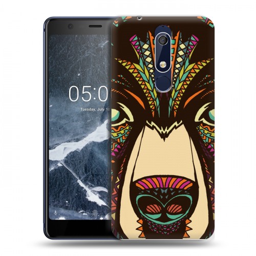 Дизайнерский пластиковый чехол для Nokia 5.1 Животные ацтеков