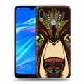 Дизайнерский пластиковый чехол для Huawei Y6 (2019) Животные ацтеков