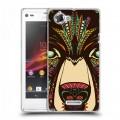 Дизайнерский пластиковый чехол для Sony Xperia L Животные ацтеков