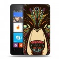 Дизайнерский силиконовый чехол для Microsoft Lumia 430 Dual SIM Животные ацтеков