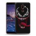 Дизайнерский пластиковый чехол для Nokia 7 Plus Веном (2018)