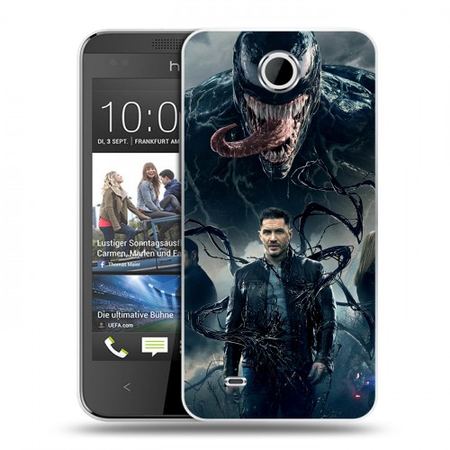 Дизайнерский пластиковый чехол для HTC Desire 300 Веном (2018)