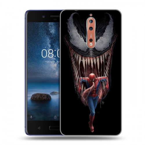 Дизайнерский пластиковый чехол для Nokia 8 Веном (2018)