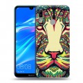 Дизайнерский пластиковый чехол для Huawei Y6 (2019) Животные ацтеков