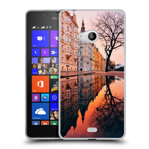 Дизайнерский пластиковый чехол для Microsoft Lumia 540 Креативный принт