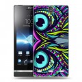 Дизайнерский пластиковый чехол для Sony Xperia S Животные ацтеков