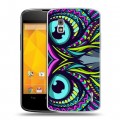 Дизайнерский пластиковый чехол для LG Google Nexus 4 Животные ацтеков