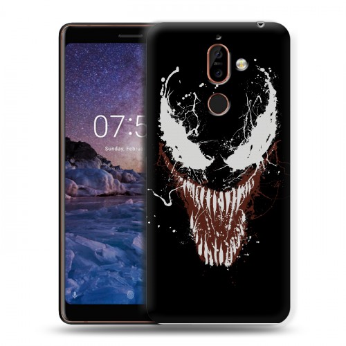 Дизайнерский пластиковый чехол для Nokia 7 Plus Веном