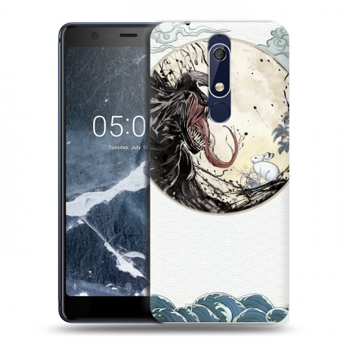 Дизайнерский пластиковый чехол для Nokia 5.1 Веном