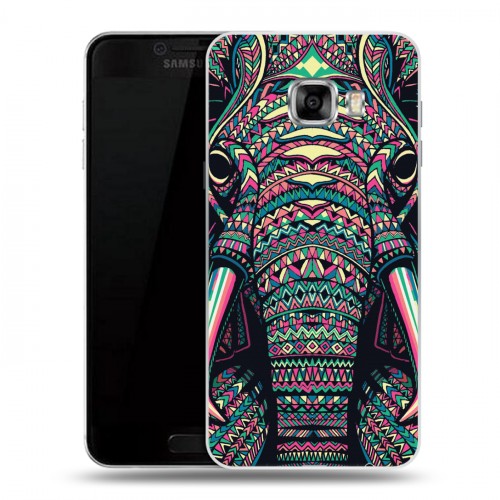 Дизайнерский пластиковый чехол для Samsung Galaxy C7 Животные ацтеков