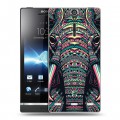 Дизайнерский пластиковый чехол для Sony Xperia S Животные ацтеков