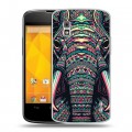 Дизайнерский пластиковый чехол для LG Google Nexus 4 Животные ацтеков