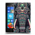 Дизайнерский пластиковый чехол для Microsoft Lumia 435 Животные ацтеков